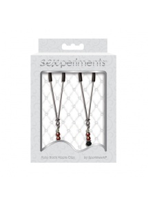 Zaciski na sutki - S&M Ruby Black Nipple Clips 