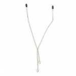 Zaciski na sutki z kryształkami - Sportsheets Midnight Teardrop Nipple Clips 