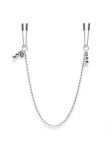 Zaciski na sutki z łańcuszkiem - Fifty Shades of Grey Darker At My Mercy Beaded Chain Nipple Clamps 
