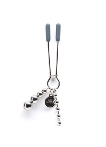 Zaciski na sutki z łańcuszkiem - Fifty Shades of Grey Darker At My Mercy Beaded Chain Nipple Clamps 