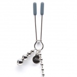 Zaciski na sutki z łańcuszkiem - Fifty Shades of Grey Darker At My Mercy Beaded Chain Nipple Clamps 