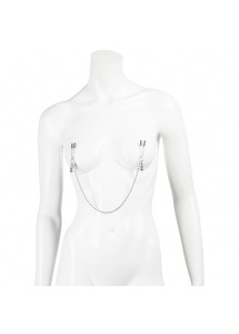Zaciski na sutki z łańcuszkiem - Fifty Shades of Grey Darker At My Mercy Beaded Chain Nipple Clamps 