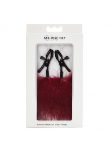 Zaciski na sutki z piórkami - S&M Enchanted Feather Nipple Clamps  