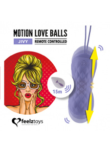 Zdalnie sterowane jajeczko stymulujące - Feelztoys Remote Controlled Motion Love Balls Jivy