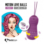 Zdalnie sterowane jajeczko stymulujące - Feelztoys Remote Controlled Motion Love Balls Foxy