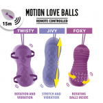 Zdalnie sterowane jajeczko stymulujące - Feelztoys Remote Controlled Motion Love Balls Foxy