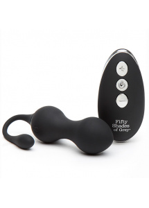 Zdalnie sterowany masażer mięśni kegla - Fifty Shades of Grey Relentless Vibrations Remote Control Kegel Balls  