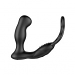 Zdalnie sterowany masażer prostaty z pierścieniami na penisa i jądra - Nexus Revo Embrace Waterproof Remote Control Rotating Prostate Massager   