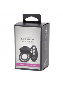 Zdalnie sterowany pierścień na penisa - Fifty Shades of Grey Relentless Vibrations Remote Control Love Ring  
