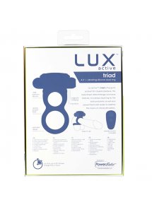 Zdalnie sterowany pierścień na penisa - Lux Active Triad Vibrating Dual Ring  
