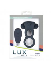 Zdalnie sterowany pierścień na penisa - Lux Active Triad Vibrating Dual Ring  