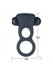 Zdalnie sterowany pierścień na penisa - Lux Active Triad Vibrating Dual Ring  