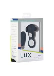Zdalnie sterowany pierścień na penisa - Lux Active Triad Vibrating Dual Ring  