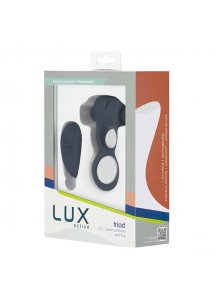 Zdalnie sterowany pierścień na penisa - Lux Active Triad Vibrating Dual Ring  