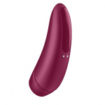 Zdalnie sterowany powietrzny masażer łechtaczki - Satisfyer Curvy 1+   Czerwony