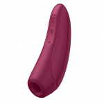 Zdalnie sterowany powietrzny masażer łechtaczki - Satisfyer Curvy 1+   Czerwony
