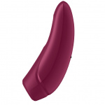 Zdalnie sterowany powietrzny masażer łechtaczki - Satisfyer Curvy 1+   Czerwony