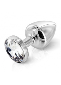 Zdobiony plug analny - Diogol Anni Butt Plug Round Silver Plated 30 mm Okrągły Srebrny