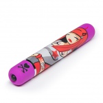 Ozdobiony wibrator klasyczny - Tokidoki Classic Vibrator  Purple Devil Woman