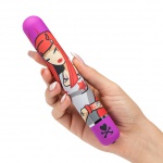 Ozdobiony wibrator klasyczny - Tokidoki Classic Vibrator  Purple Devil Woman