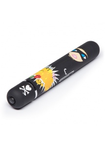 Ozdobiony wibrator klasyczny - Tokidoki Classic Vibrator  Black Robber Woman