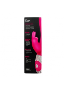 Zdobiony wibrator ze stymulatorem - The Rabbit Company The Classic Rabbit Bling Różowy