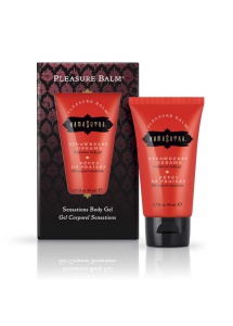 Żel do ciała mocno energetyzujący odświeżający - Kama Sutra Pleasure Balm Truskawka 50ml