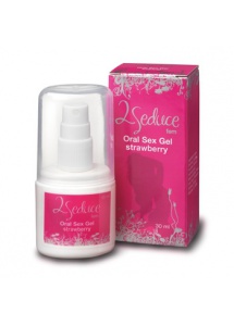 Żel dla kobiet o smaku truskawkowym Oral Sex Gel Strawberry - 2Seduce