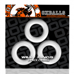 Zestaw 3 pierścienie na penisa - Oxballs Willy Rings 3-pack   Biały