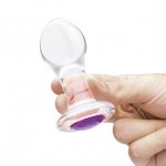 Zestaw 3 szklanych korków analnych - Glas Bling Bling Glass 3 pc Anal Training Kit