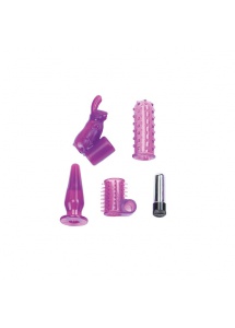 Zestaw akcesoriów z mini wibratorem - Mini Couples Kit 4 Play 
