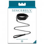 Zestaw BDSM smycz i obroża - Sportsheets Sincerely Bow Tie Collar Leash  