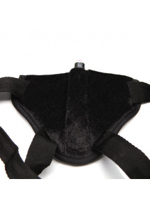 Zestaw dildo uprząż strap-on - Tantus Bend Over Intermediate Harness Kit   Czarny