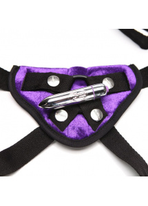 Zestaw dildo uprząż strap-on - Tantus Bend Over Intermediate Harness Kit   Fioletowy