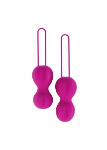 Zestaw podwójny do ćwiczeń mięśni kegla - Nomi Tang IntiMate Kegel Set Plus   Czerwony