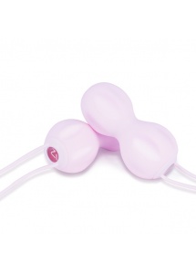 Zestaw podwójny  do ćwiczeń mięśni kegla - Nomi Tang IntiMate Kegel Set Plus   Różowy