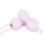 Zestaw podwójny  do ćwiczeń mięśni kegla - Nomi Tang IntiMate Kegel Set Plus   Różowy