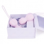 Zestaw podwójny  do ćwiczeń mięśni kegla - Nomi Tang IntiMate Kegel Set Plus   Różowy
