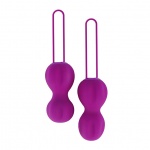 Zestaw podwójny do ćwiczeń mięśni kegla - Nomi Tang IntiMate Kegel Set Plus   Fioletowy