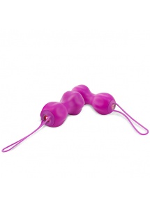 Zestaw podwójny do ćwiczeń mięśni kegla - Nomi Tang IntiMate Kegel Set Plus   Fioletowy
