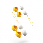 Zestaw do ćwiczenia mięśni kegla - B Swish bfit Classic Kegel Balls   Żółty