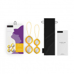 Zestaw do ćwiczenia mięśni kegla - B Swish bfit Classic Kegel Balls   Żółty