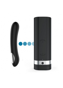 Zestaw do cyberseksu na odległość - KIIROO wibrator Pearl 2 i masturbator Onyx+ Czarny