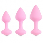 Zestaw korków analnych - FeelzToys Bibi Butt Plug Set 3 szt Różowy