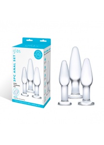 Zestaw korków analnych - Glas Anal Set Anal Training Set  