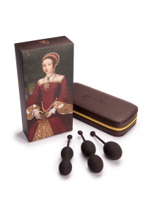 Luksusowy Zestaw kulek kegla - Catherine Pleasure Balls Set Brown  