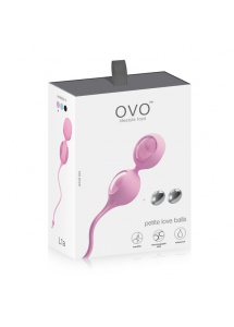 Zestaw kulek orgazmowych - Ovo L1A Love Balls  Różowy