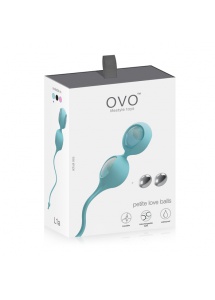 Zestaw kulek orgazmowych - Ovo L1A Love Balls  Niebieski