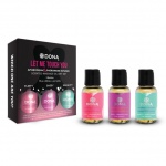 Zestaw olejków do masażu z feromonami - Dona Scented Massage Gift Set (3 x 30 ml) 