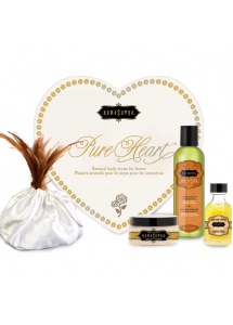 Zestaw olejków w sercu dla ukochanej / walentynki - Kama Sutra Pure Heart  Białe